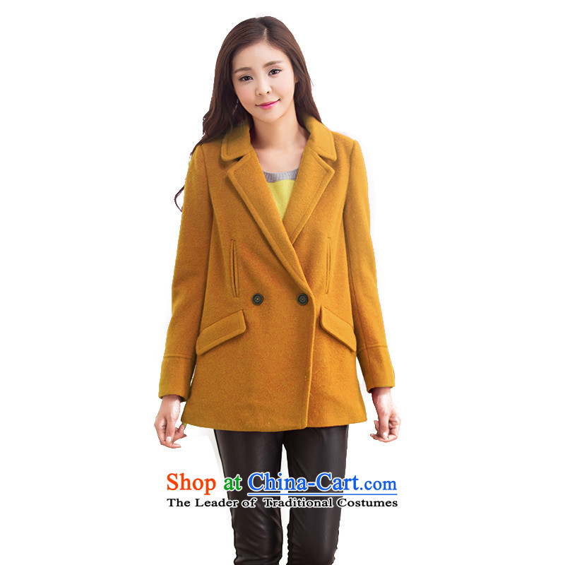 Mrs Fong _female_ 4846047 shunufang winter new stylish Wild Hair? jacket turmericL