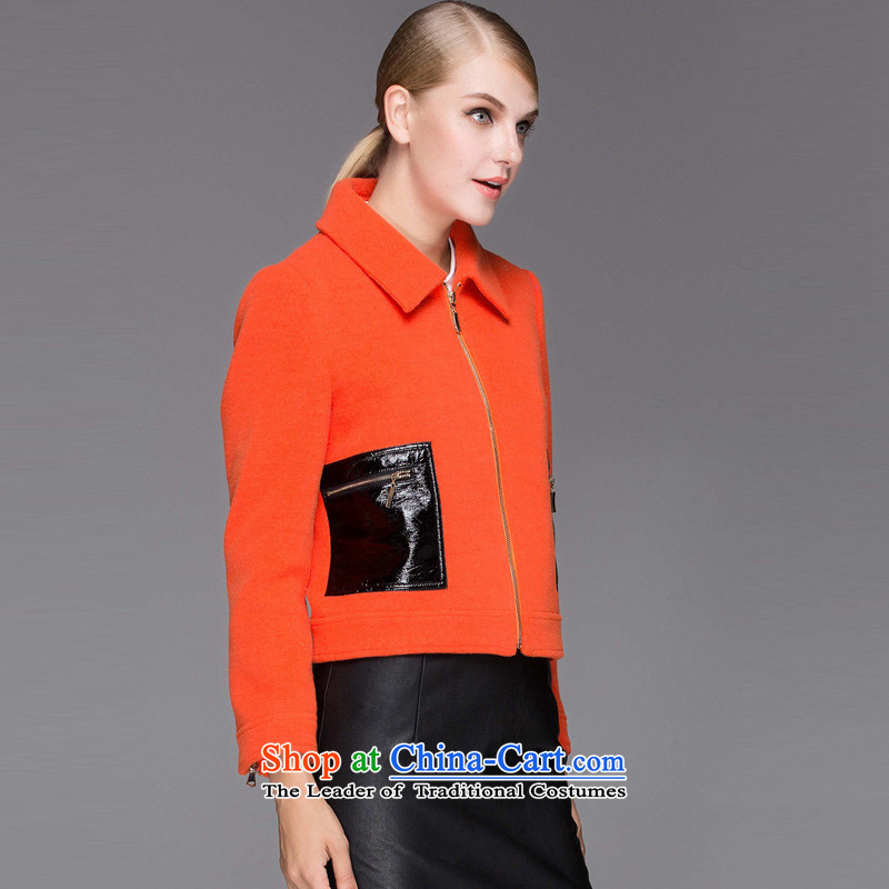 Short period of orange MAXILU, coats, Hayek terrace orange and the relatively short time of coats, Hayek terrace and the relatively short time of orange coat quote ,MAXILU orange stylish short, coats Quote