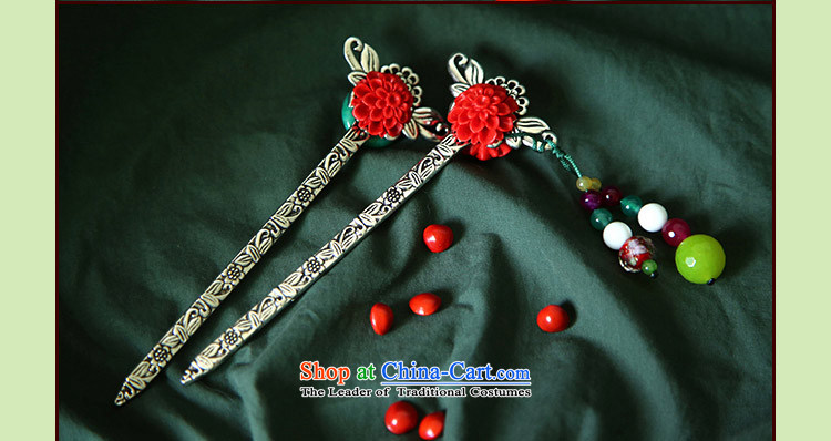 Hanata for hair accessories retro China wind ancient silver alloy fine ornate floral Ornate Kanzashi Han-ethnic Kanzashi's most bookmarks gift sub-pendants, pictures, prices, brand platters! The elections are supplied in the national character of distribution, so action, buy now enjoy more preferential! As soon as possible.