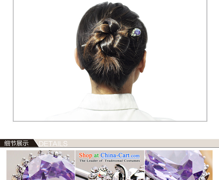 Wen Nei Ornate Kanzashi sea kanzashi sub-head hair accessories accessories classical style of the ancient classical and elegant reminiscent of the flower of the emulation of the head of the crystal tray shook the most step Gee Qi Yuan silver purple picture, prices, brand platters! The elections are supplied in the national character of distribution, so action, buy now enjoy more preferential! As soon as possible.