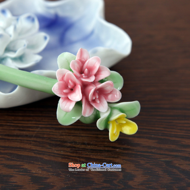 Song Suk-ching girls of ethnic Ceramic Hair Ornaments safflower kanzashi sub-China wind Classic Songs of Cheong Wa E16, kanzashi sub shopping on the Internet has been pressed.