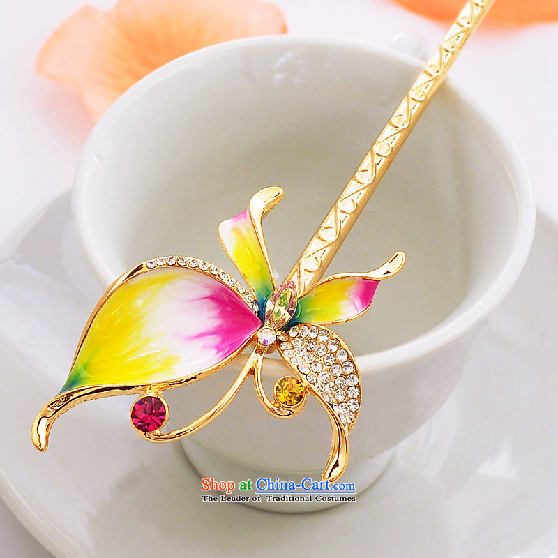 Sea man ni ornaments of the outlaw butterfly Korean ancient classical couture costume ancient style reminiscent of the disc's head was adorned with step-by-step, the Kanzashi Kanzashi's most colorful 674, sub-sea-Wen Nei , , , shopping on the Internet