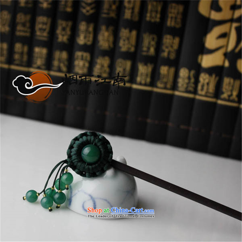 The smoke from the game by Ornate Kanzashi edging Gangnam agate hair accessories ancient style of classic wooden manually disc, rain Gangnam , , , shopping on the Internet