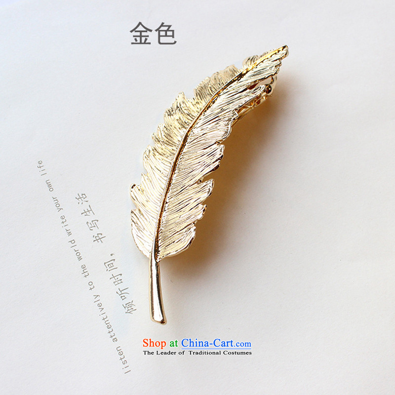 The beautiful princess Korean retro leaves feather hairclips personality bronze silver electroplating gookin ancient spring clip Edge Clips Liu Hai folder Folder 1# Old Ma Mei, beautiful princess Basma (Silver beautiful princess) , , , shopping on the Int