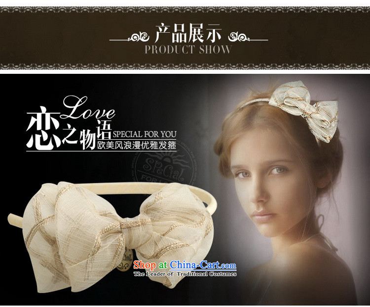 Special Western Hairbands Bow Tie clip hair accessories accessories with the 2015 Chinese birthday gift beige picture, prices, brand platters! The elections are supplied in the national character of distribution, so action, buy now enjoy more preferential! As soon as possible.