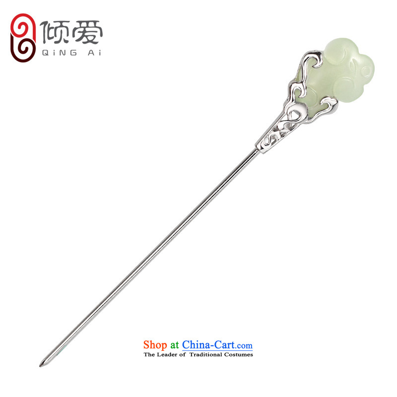 The Dumping love 925 silver hair ornaments classic rock firm jade step manually kanzashi sub ancient style of operation is simple and ornaments made jewelry cloud Narumi Riko Hair Ornaments