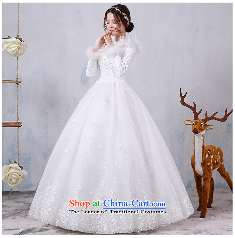 Winter wedding dresses 2015 new Korean brides long-sleeved to align the winter thick winter wedding video pregnant women thin yarn XL Photo, prices, brand platters! The elections are supplied in the national character of distribution, so action, buy now enjoy more preferential! As soon as possible.