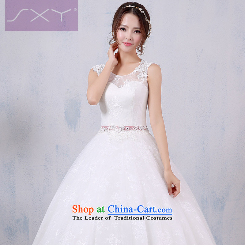 To align the Korean style large wedding dresses winter 2015 new marriages graphics word thin shoulders weddingXL