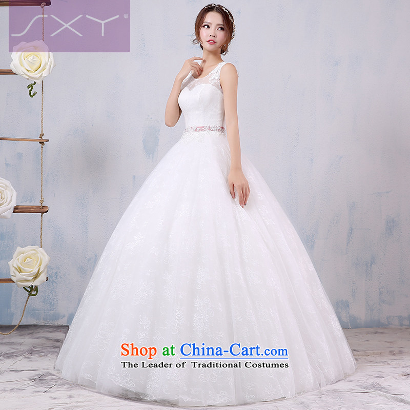 To align the Korean style large wedding dresses winter 2015 new marriages graphics word thin shoulders wedding XL, Su Xiang edge , , , shopping on the Internet