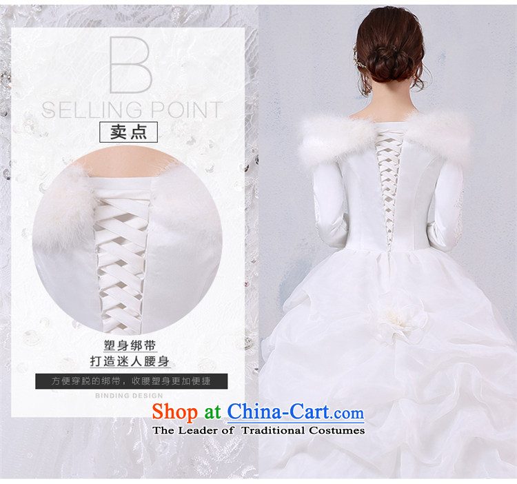 Winter wedding dresses 2015 Winter, new long-sleeved winter winter clothing marriages warm thick cotton word plus shoulder wedding M brand, prices, picture platters! The elections are supplied in the national character of distribution, so action, buy now enjoy more preferential! As soon as possible.