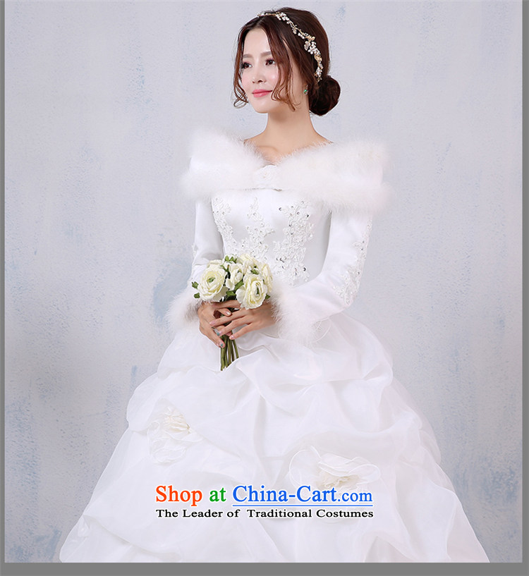 Winter wedding dresses 2015 Winter, new long-sleeved winter winter clothing marriages warm thick cotton word plus shoulder wedding M brand, prices, picture platters! The elections are supplied in the national character of distribution, so action, buy now enjoy more preferential! As soon as possible.
