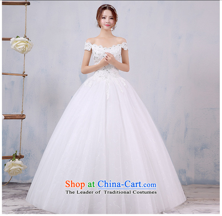 Wedding dress 2015 new Korean style to align the shoulder larger video thin marriages a field shoulder wedding winter , prices, Photo L brand platters! The elections are supplied in the national character of distribution, so action, buy now enjoy more preferential! As soon as possible.