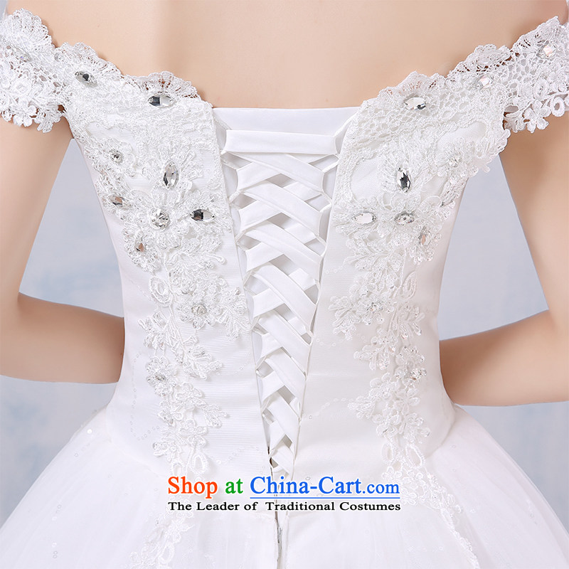 Wedding dress 2015 new Korean style to align the shoulder larger video thin marriages a field shoulder wedding winter , L, Su Xiang edge , , , shopping on the Internet