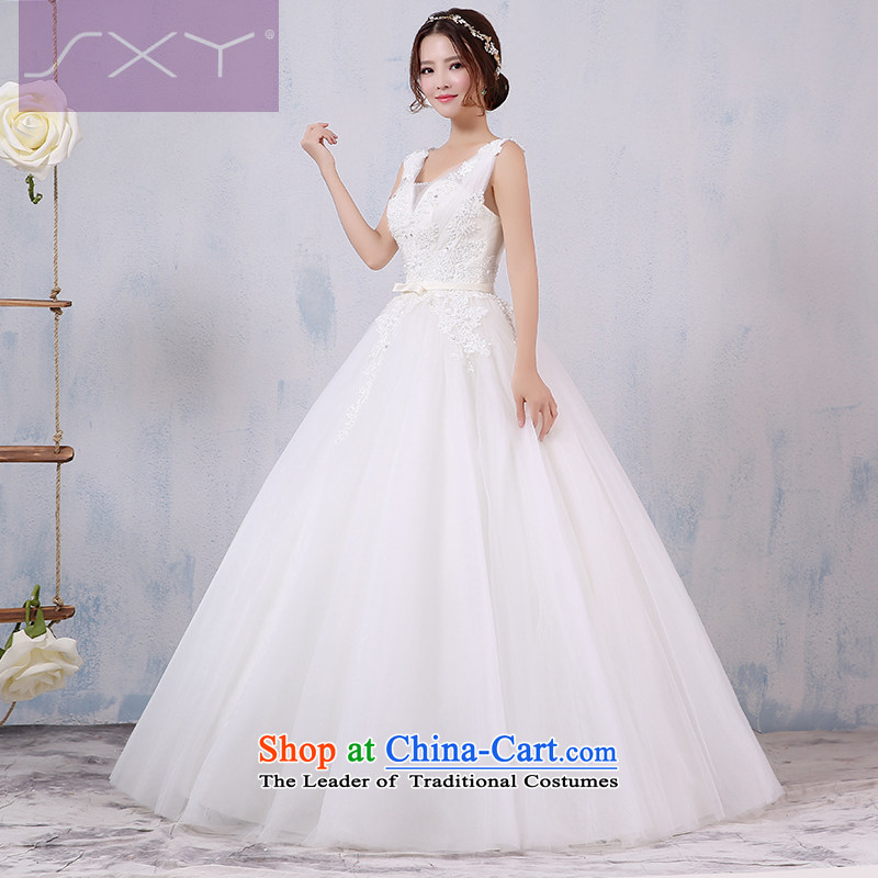 2015 new wedding dress bride shoulders V-Neck lace to align graphics thin diamond wedding to align the winter S, Su Xiang edge , , , shopping on the Internet