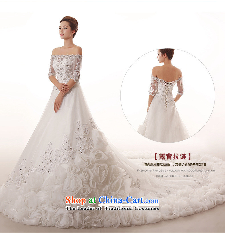 As wedding dresses, 2015 new word in the cuff to align the shoulder stereo flowers long tail lace Sau San Video 1.5 m thin tail size not returning to contact customer service, the price and the brand image of Platters! The elections are supplied in the national character of distribution, so action, buy now enjoy more preferential! As soon as possible.