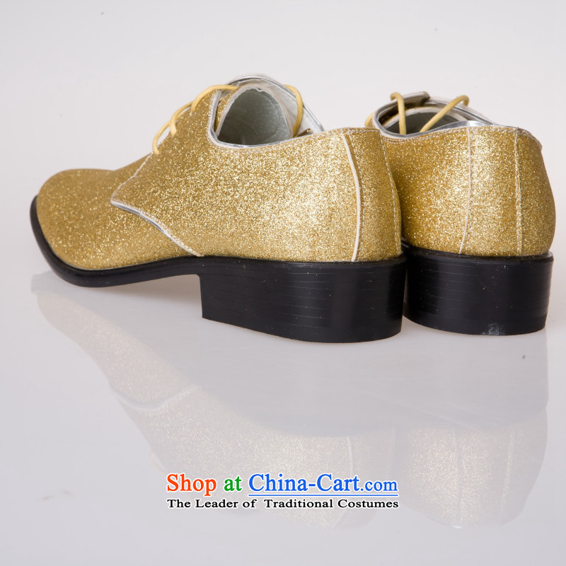 Yong-yeon and men's England personality trend points shoes barber wedding snapshot euro version wild Korean hip trendy fashion wild male and Golden Shoe XL, Yong-yeon and shopping on the Internet has been pressed.