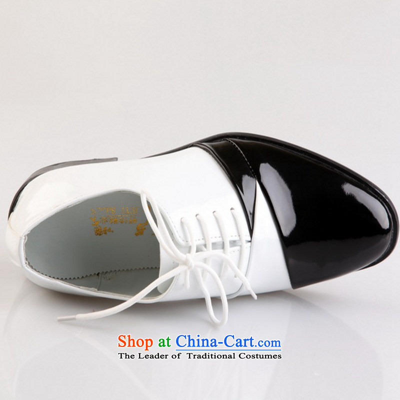 Yong-yeon and handsome point wedding photography men business professional Korean daily leisure shoes bridegroom marriage shoes black and white 41, Yong-yeon and shopping on the Internet has been pressed.
