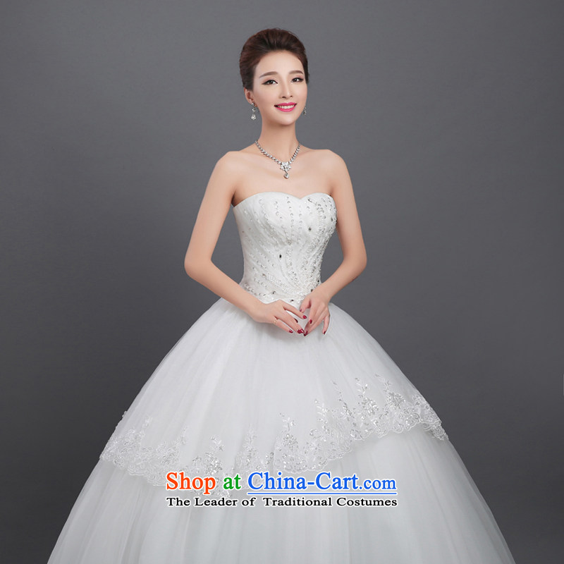 2015 bride wedding to straighten the shoulder of the Word 2015 graphics simple thin wedding dresses new autumn and winter , L, in accordance with the Netherlands white pregnant women varies with the , , , shopping on the Internet