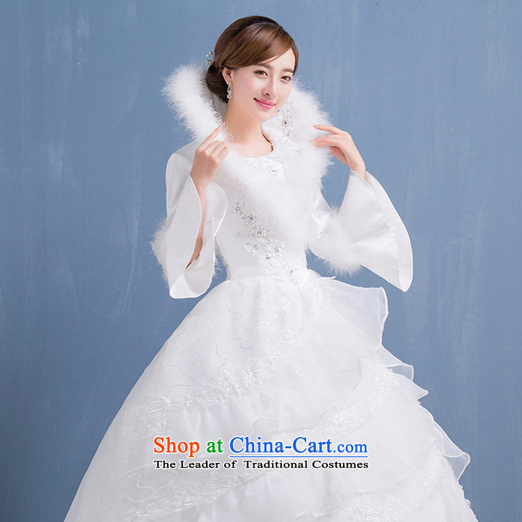 Love Of The Life of  autumn and winter 2015 wedding dresses a long-sleeved folder field shoulder for the winter of cotton wool diamond wedding video thin wedding dress female white XL Photo, prices, brand platters! The elections are supplied in the national character of distribution, so action, buy now enjoy more preferential! As soon as possible.