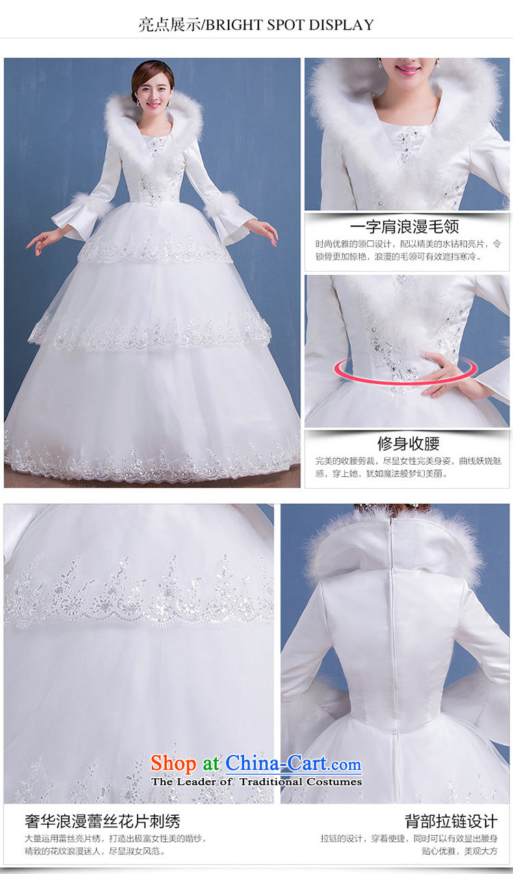 Love of the overcharged by 2015 new winter wedding long-sleeved thick autumn straps Korean brides wedding dress to align the wedding female white tailor-made exclusively any pictures, prices, brand platters! The elections are supplied in the national character of distribution, so action, buy now enjoy more preferential! As soon as possible.