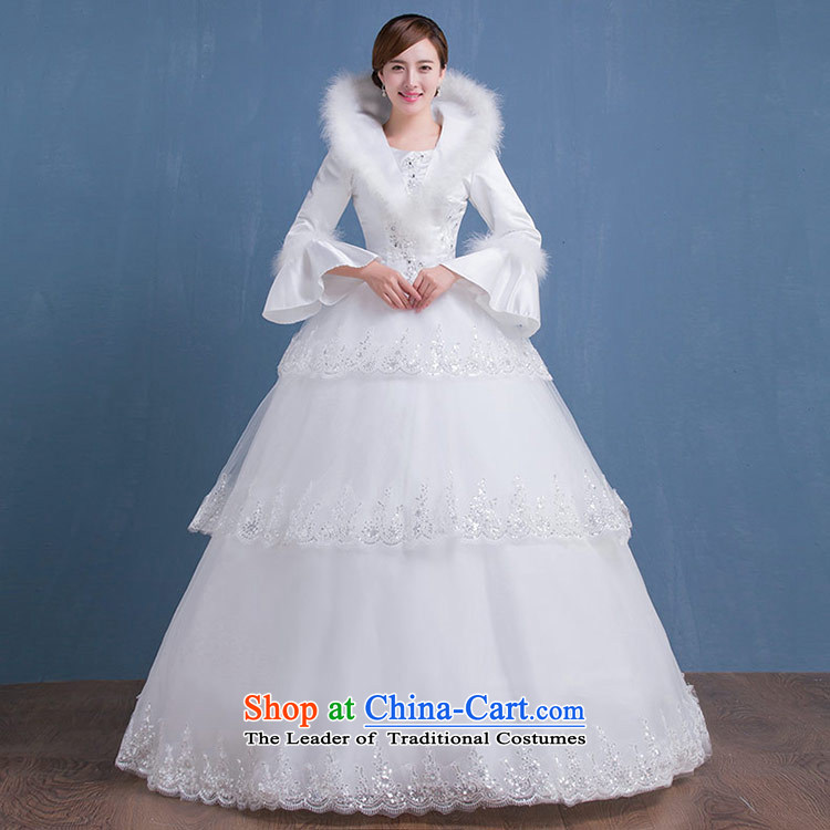 Love of the overcharged by 2015 new winter wedding long-sleeved thick autumn straps Korean brides wedding dress to align the wedding female white tailor-made exclusively any pictures, prices, brand platters! The elections are supplied in the national character of distribution, so action, buy now enjoy more preferential! As soon as possible.