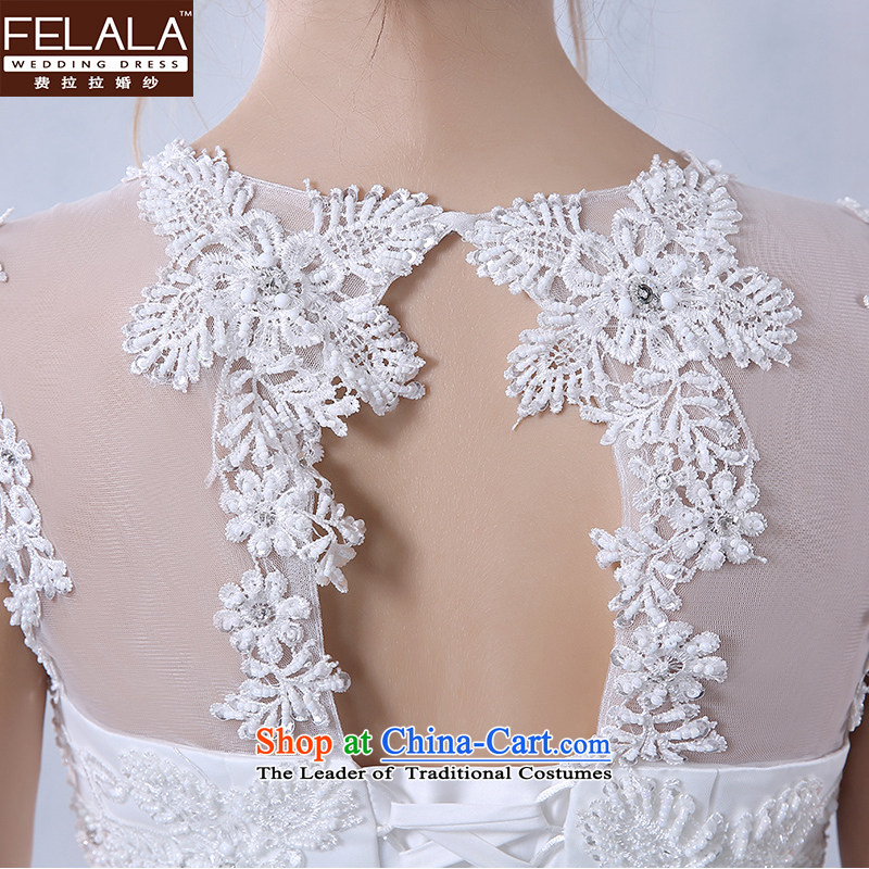 Ferrara 2015 Winter) New shoulders retro lace marriages to erase the wedding dress to align the chest wedding dresses, twenty feet L(2 winter Ferrara wedding (FELALA) , , , shopping on the Internet