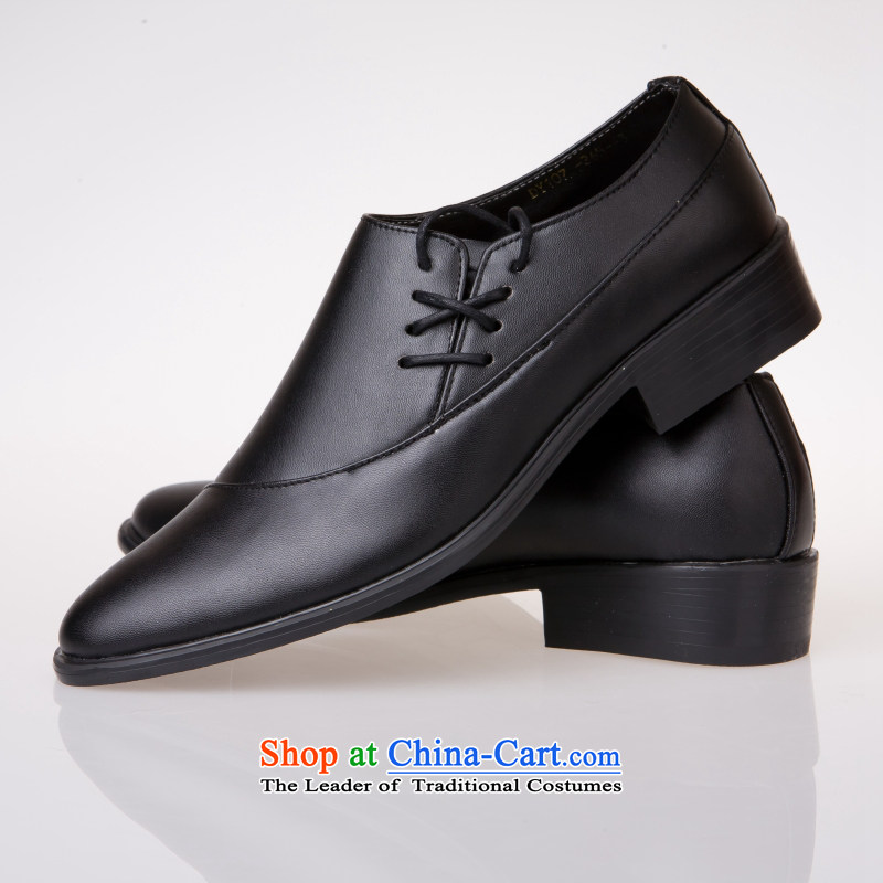 Yong-yeon and handsome wedding photography men business professional Korean daily leisure shoes groom men single shoes marriage black 43-Yung Yan Close shopping on the Internet has been pressed.