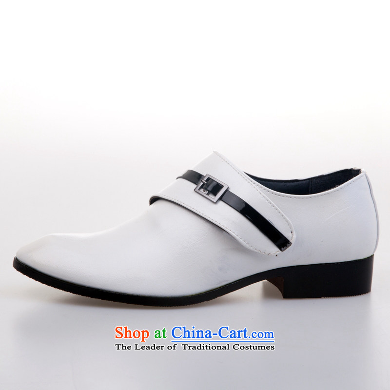 Yong-yeon and handsome wedding photography men business professional Korean daily leisure shoes groom men single shoes marriage white 43-Yung Yan Close shopping on the Internet has been pressed.