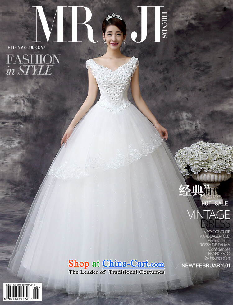 Mr. Spring and Autumn 2015 new Korean sweet flowers V-Neck Princess high large waist video thin petticoats wedding pictures, price XL white, brand platters! The elections are supplied in the national character of distribution, so action, buy now enjoy more preferential! As soon as possible.