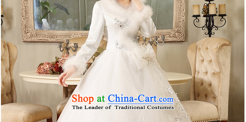 Long-sleeved tslyzm wedding winter 2015 new marriages to align the wedding dresses skirt the cotton waffle collar thin White XXL Sau San video picture, prices, brand platters! The elections are supplied in the national character of distribution, so action, buy now enjoy more preferential! As soon as possible.