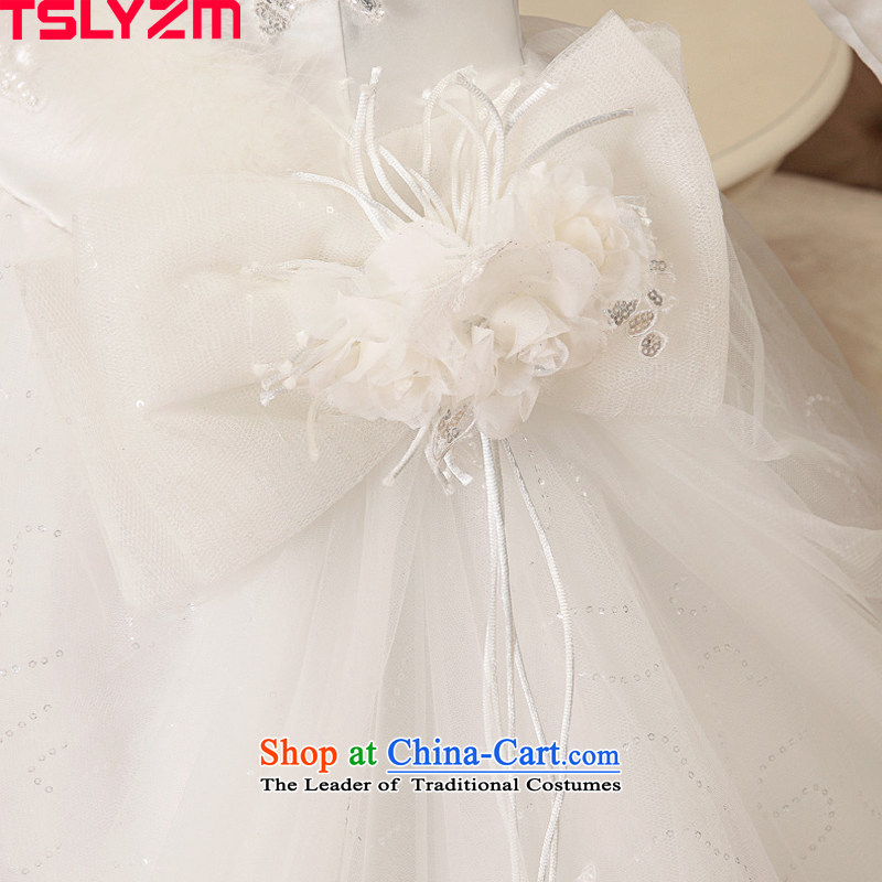 Long-sleeved tslyzm wedding winter 2015 new marriages to align the wedding dresses skirt the cotton waffle collar thin white Xxl,tslyzm,,, Sau San Video Online Shopping