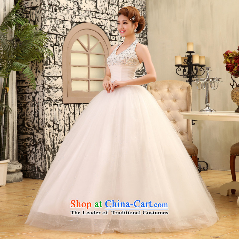 Mr. Guissé 2015 new stylish sexy kit also luxury princess pearl ornaments back waist video thin and high in wedding white XXL, (MRJI) , , , shopping on the Internet