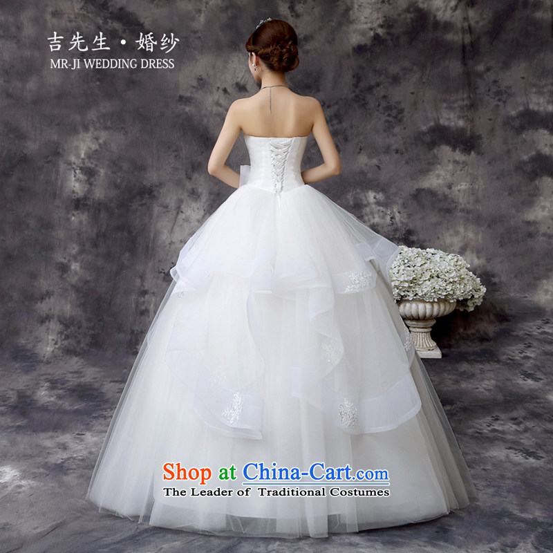 Mr. Guissé 2015 stylish and simple with breast height waist multi-tier billowy flounces decorated petticoats wedding White XL, Mr. MRJI) , , , shopping on the Internet