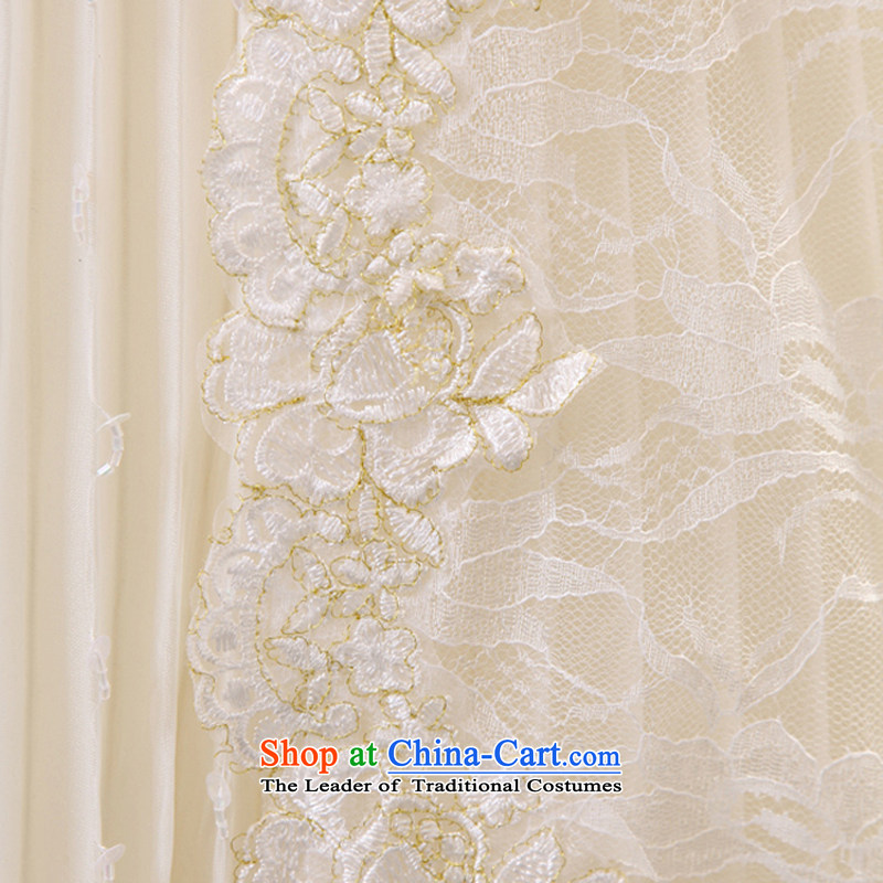 Mr. Guissé 2015 new luxury decorated in elegant lace anointed breast height waist Sau San wedding white customization, Mr. MRJI) , , , shopping on the Internet