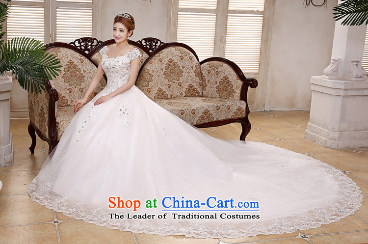 Mr. Guissé 2015 new word shoulder luxury lace diamond jewelry ultra-strong air farm long tail petticoats wedding white custom image, prices, brand platters! The elections are supplied in the national character of distribution, so action, buy now enjoy more preferential! As soon as possible.