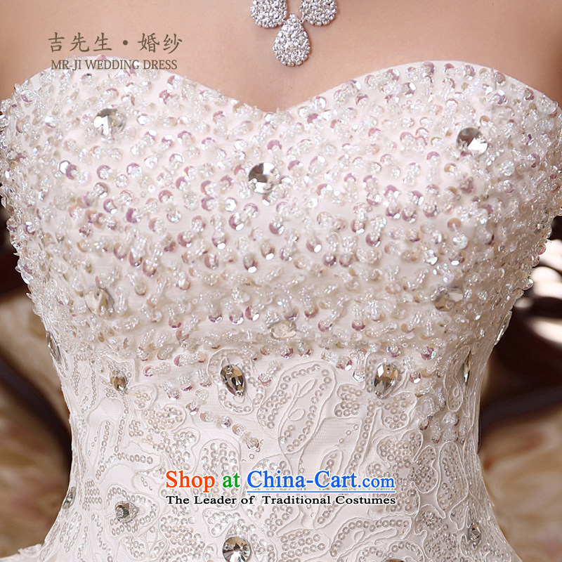 Mr. Guissé 2015 new anointed chest luxuriously designed for manual pearl ornaments high waist super deluxe Sau San tail wedding white customization, Mr. MRJI) , , , shopping on the Internet