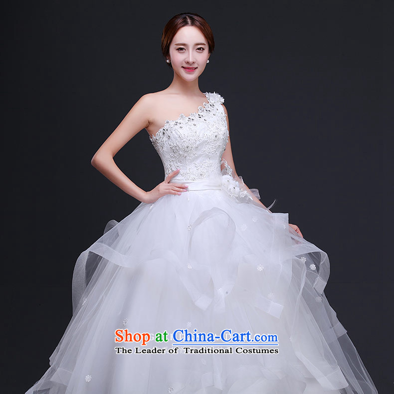 Wedding dress 2015 autumn and winter new Korean elegant retro shoulder bride wedding diamond large graphics thin white strap S picture, prices, brand platters! The elections are supplied in the national character of distribution, so action, buy now enjoy more preferential! As soon as possible.