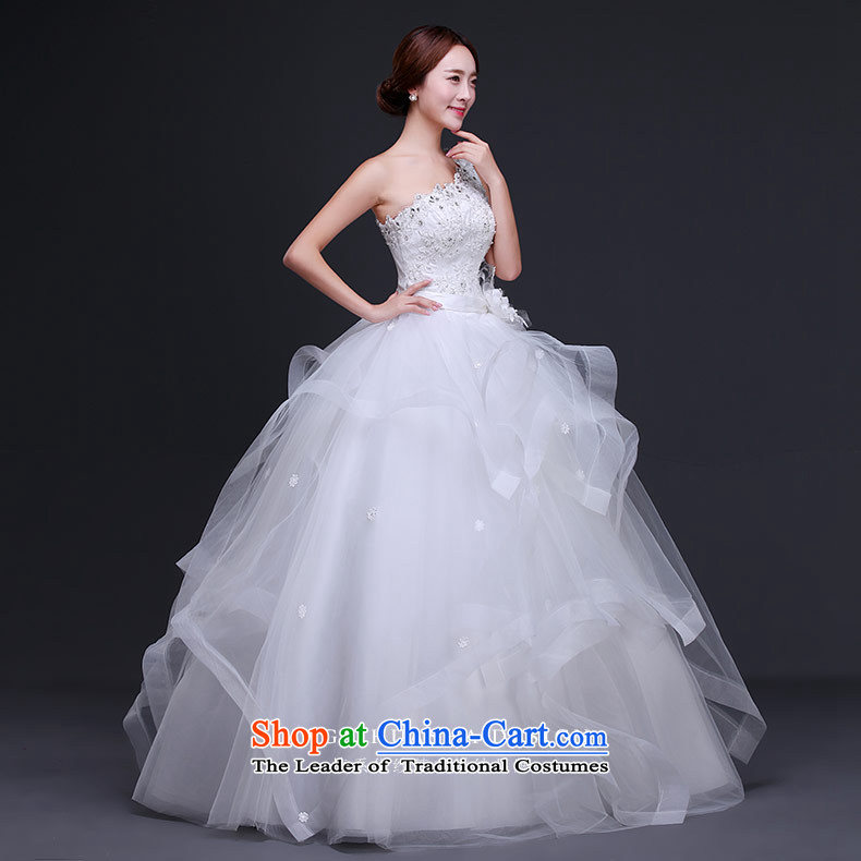 Wedding dress 2015 autumn and winter new Korean elegant retro shoulder bride wedding diamond large graphics thin white strap S picture, prices, brand platters! The elections are supplied in the national character of distribution, so action, buy now enjoy more preferential! As soon as possible.