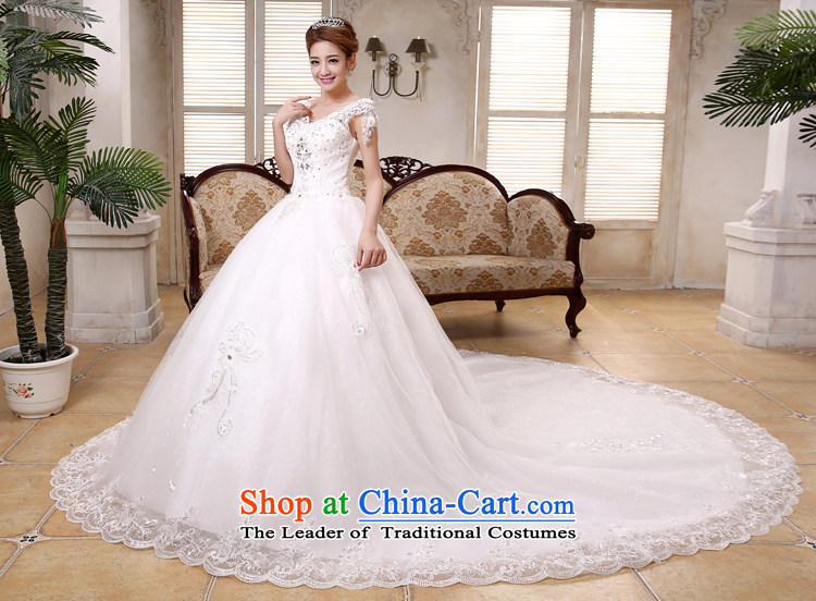 Mr. Guissé 2015 Dual shoulder strap design luxurious lace diamond jewelry super tail petticoats wedding White M pictures, prices, brand platters! The elections are supplied in the national character of distribution, so action, buy now enjoy more preferential! As soon as possible.