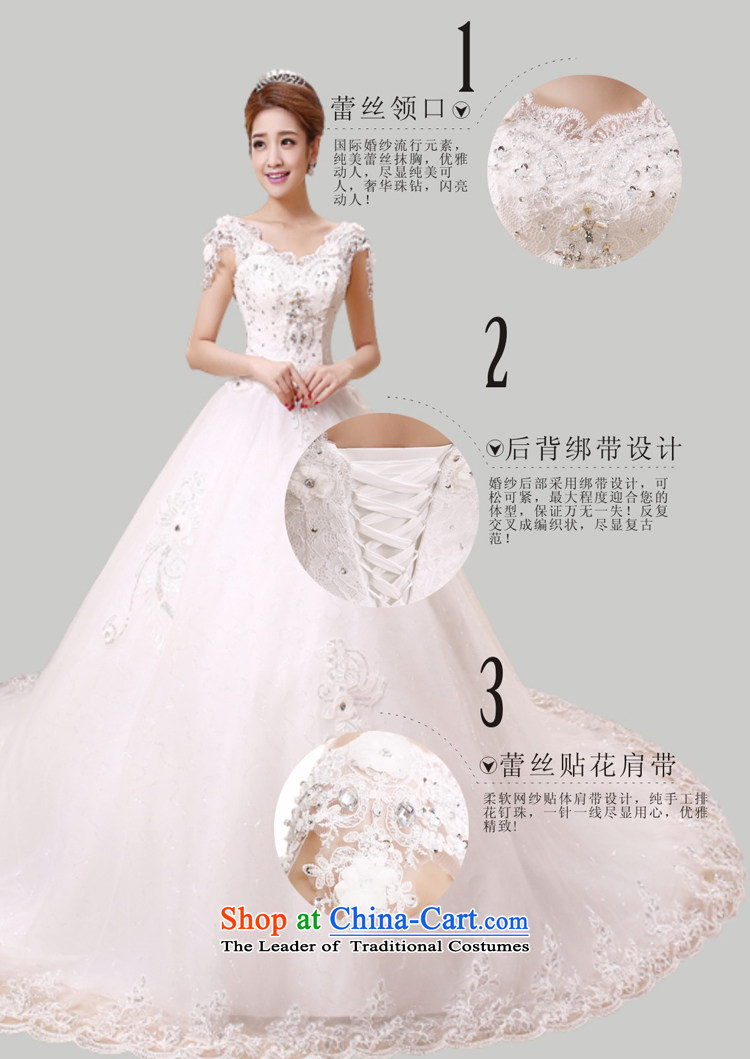 Mr. Guissé 2015 Dual shoulder strap design luxurious lace diamond jewelry super tail petticoats wedding White M pictures, prices, brand platters! The elections are supplied in the national character of distribution, so action, buy now enjoy more preferential! As soon as possible.