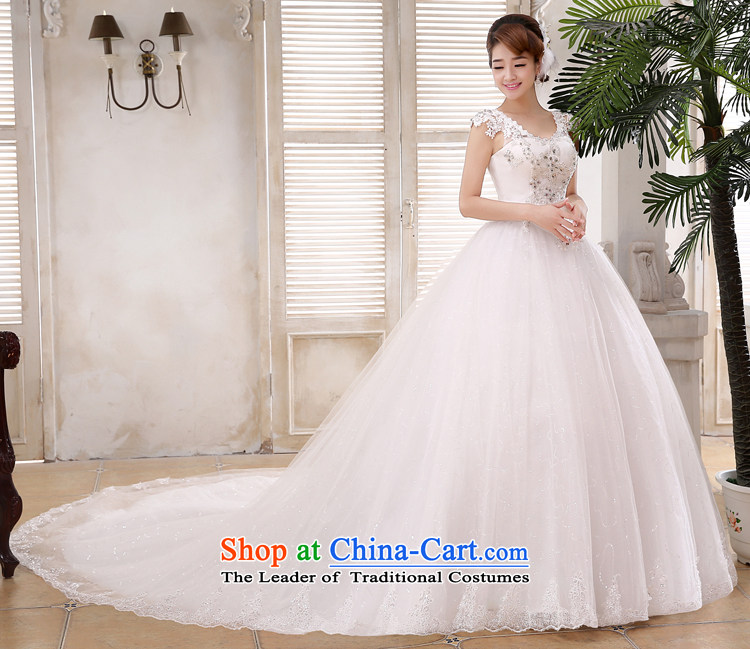 Mr. Guissé 2015 new stylish and elegant Korean version package shoulder V-Neck luxury lace Diamond High waist Sau San oversized petticoats Trailing White XXL wedding pictures, prices, brand platters! The elections are supplied in the national character of distribution, so action, buy now enjoy more preferential! As soon as possible.