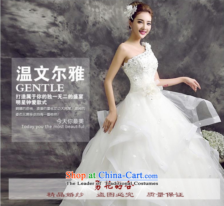 Yong-yeon and wedding dresses 2015 winter new stylish wedding dresses Korean shoulder to align graphics thin white L wedding pictures, prices, brand platters! The elections are supplied in the national character of distribution, so action, buy now enjoy more preferential! As soon as possible.