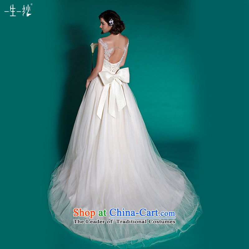 A lifetime of pregnant women wedding package shoulder minimalist princess skirt tail wedding autumn 2015 401501383 white tailored for not returning the switch does not, a Lifetime yarn , , , shopping on the Internet