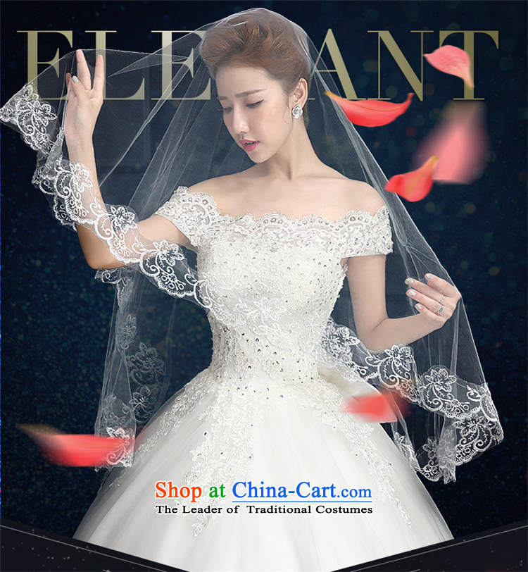 Wedding dress 2015 winter new Korean-style and simplicity to align graphics thin marriages a field shoulder wedding photo L, prices, brand platters! The elections are supplied in the national character of distribution, so action, buy now enjoy more preferential! As soon as possible.