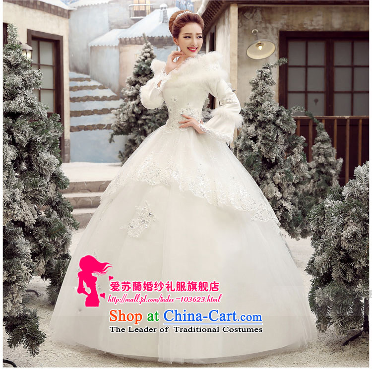 The new 2015 winter clothing Korean sweet princess plus gross cotton for long-sleeved winter wedding dresses straps, White XXL pictures upgrade version, prices, brand platters! The elections are supplied in the national character of distribution, so action, buy now enjoy more preferential! As soon as possible.