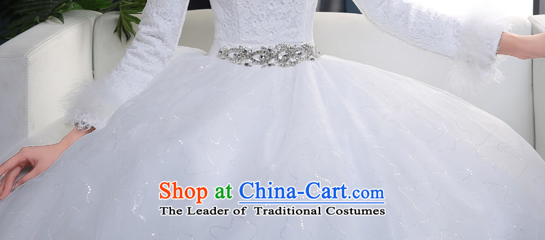 Wedding dress 2015 new winter wedding thick winter clothing to align the bride warm autumn and winter, female white long-sleeved wedding S picture, prices, brand platters! The elections are supplied in the national character of distribution, so action, buy now enjoy more preferential! As soon as possible.