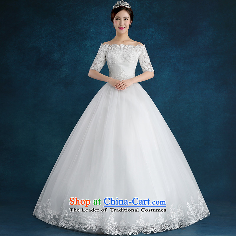 Tim hates makeup and one Field shoulder wedding winter clothing new 2015 Korean style wedding marriages lace larger straps to align the dresses diamond wedding HS009 trailing white tailored does not allow, Tim hates makeup and shopping on the Internet has