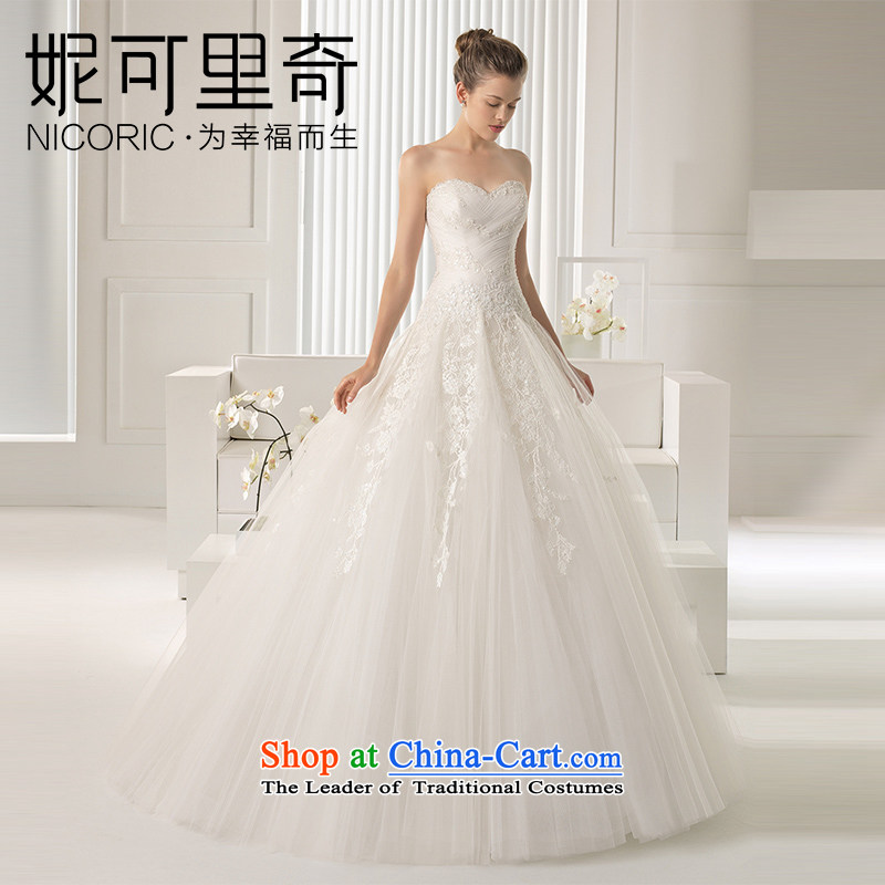 The word bride wedding dresses shoulder the new 2015 winter wiping the chest minimalist lace in cuff small trailing customized Sau San white field shoulder , Nicole Kidman (nicole richie) , , , shopping on the Internet