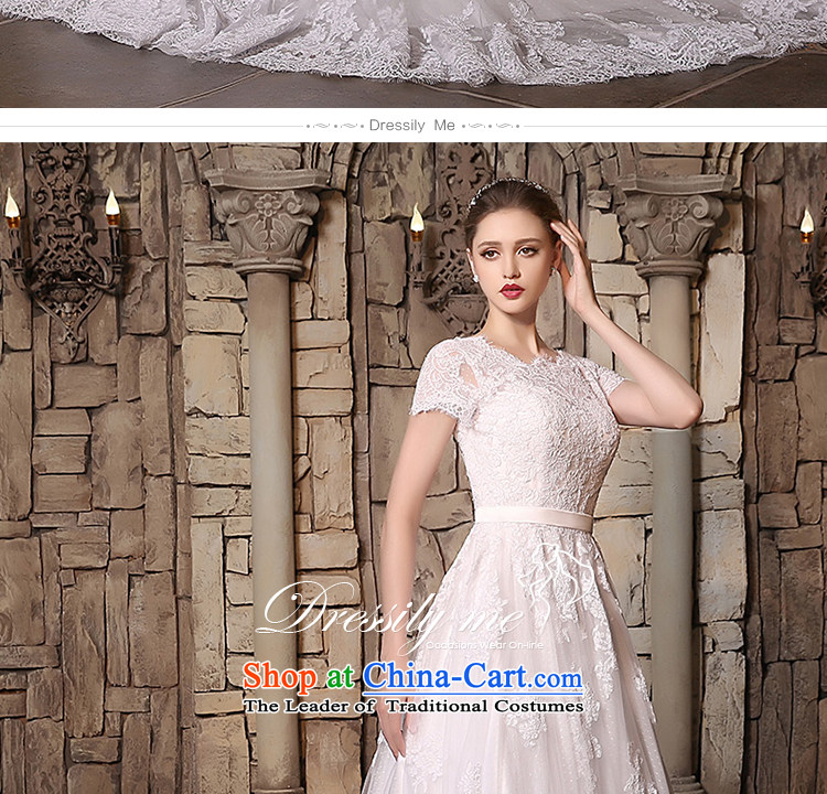 Custom Wedding 2015 dressilyme autumn and winter new lace round-neck collar short-sleeved version A package of small trailing luxury detained bride wedding dress ivory - No Spot Image, the price and the XXXL brand platters! The elections are supplied in the national character of distribution, so action, buy now enjoy more preferential! As soon as possible.