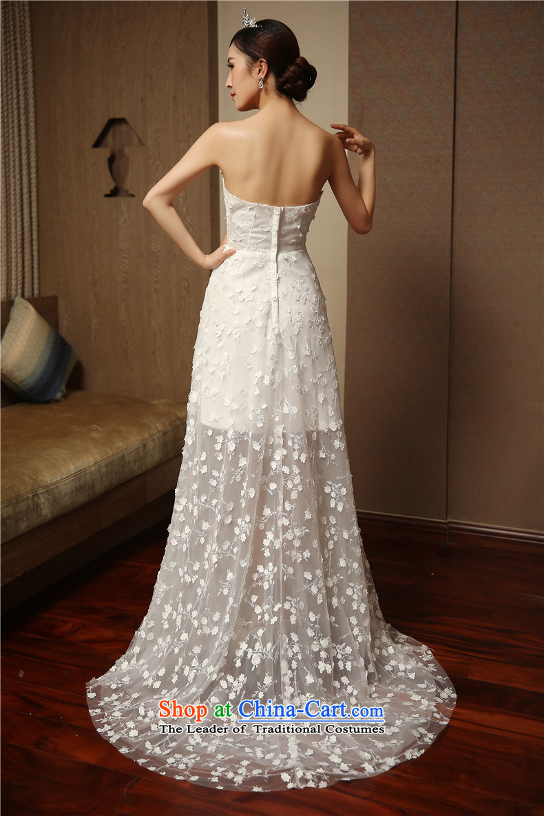 Marriages and chest tslyzm wedding dresses small trailing 2015 new autumn and winter flower lace Bow Tie long after the former short skirt white L photo wedding, prices, brand platters! The elections are supplied in the national character of distribution, so action, buy now enjoy more preferential! As soon as possible.